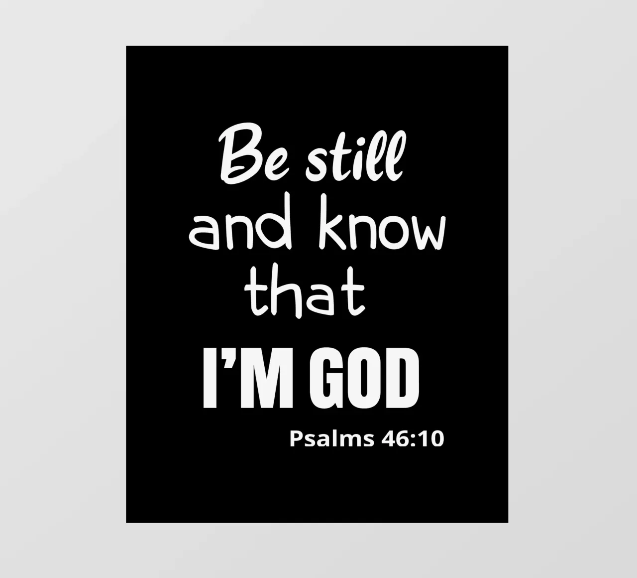 Be still and know that I am God photo wallpaper by happieeagle