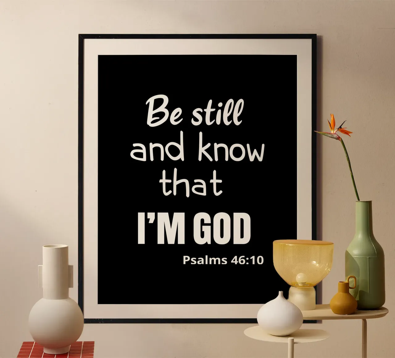 Be still and know that I am God carta hahnemühle da happieeagle