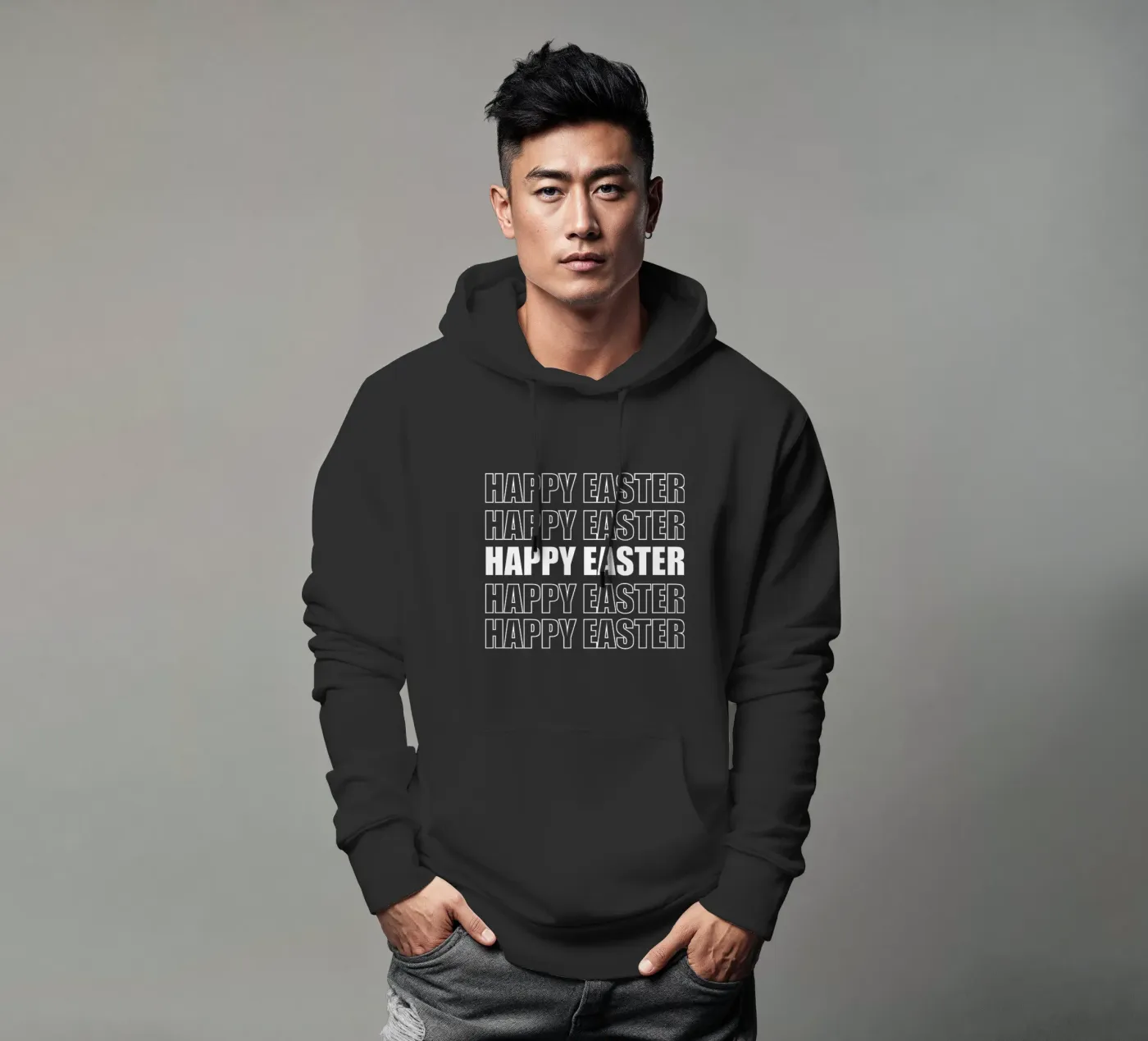 Happy Easter felpa con cappuccio da happieeagle