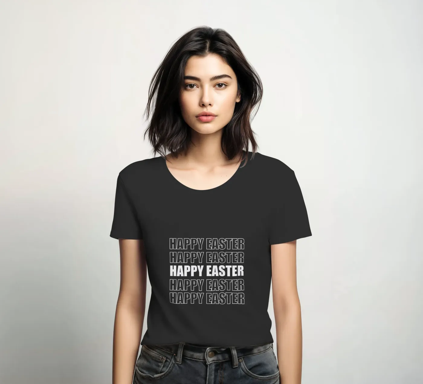 Happy Easter t-shirt da donna da happieeagle