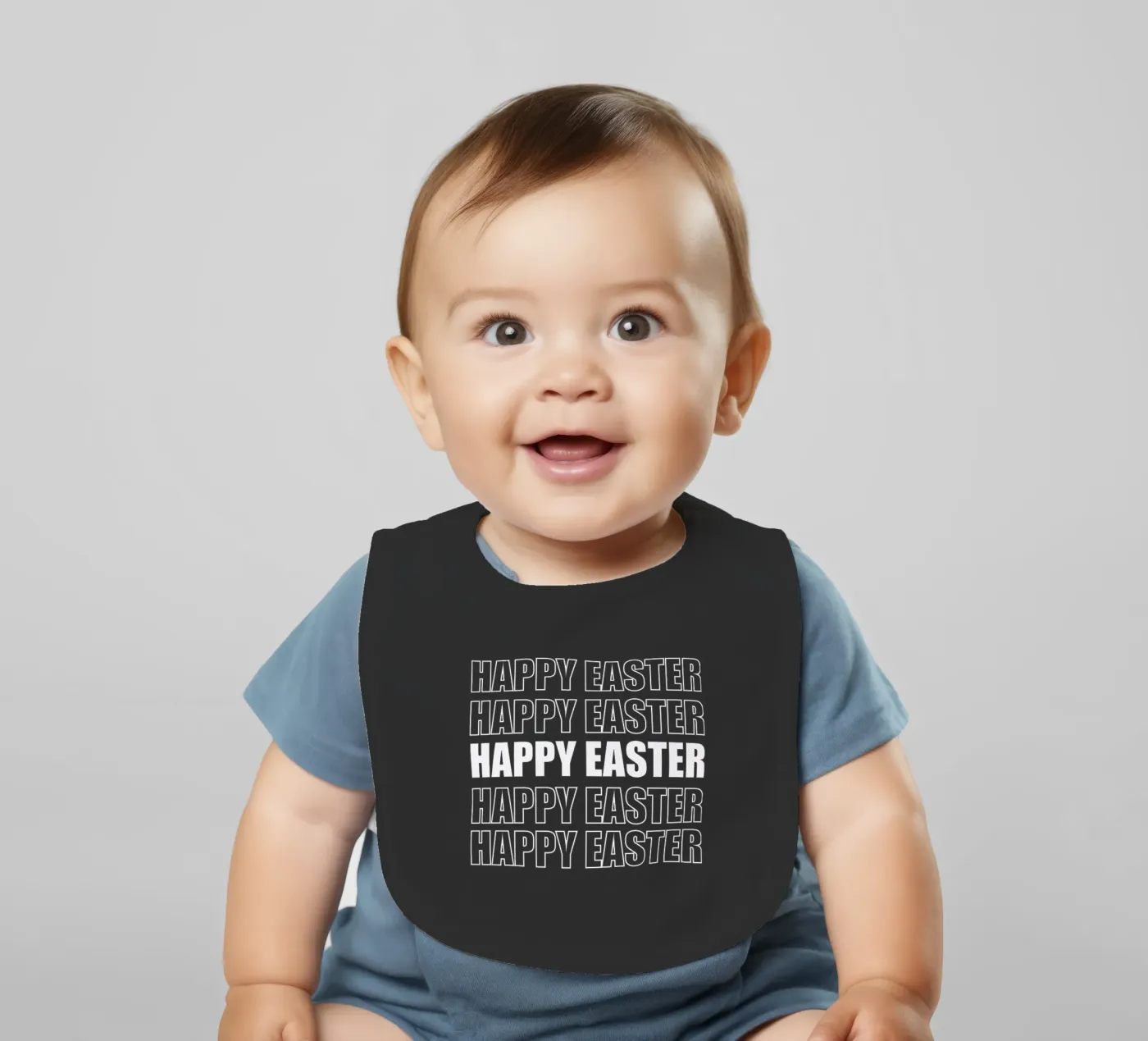 Happy Easter baby bib by happieeagle
