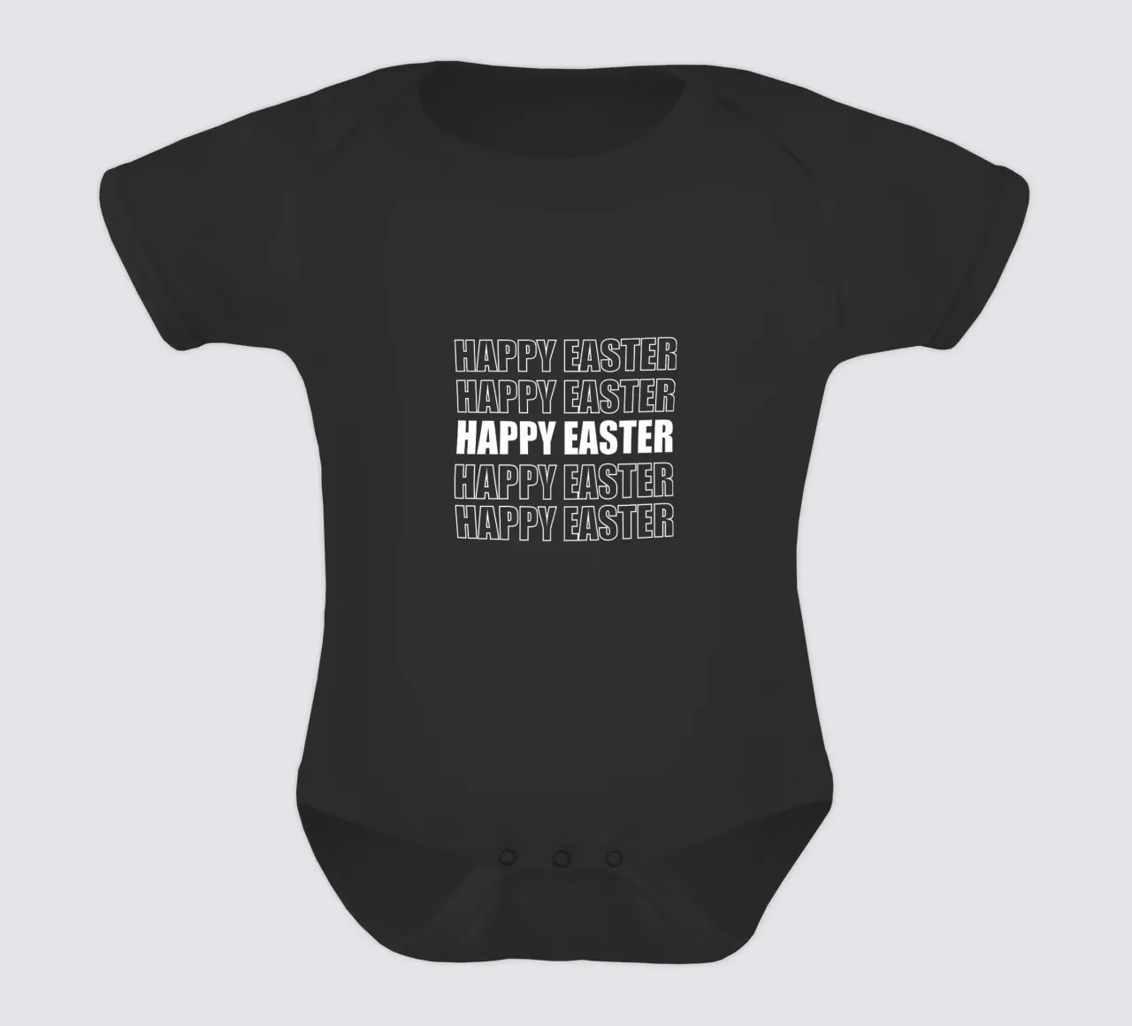 Happy Easter body neonato maniche corte da happieeagle