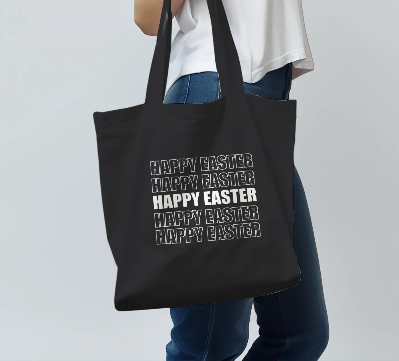 Happy Easter tote bag by happieeagle