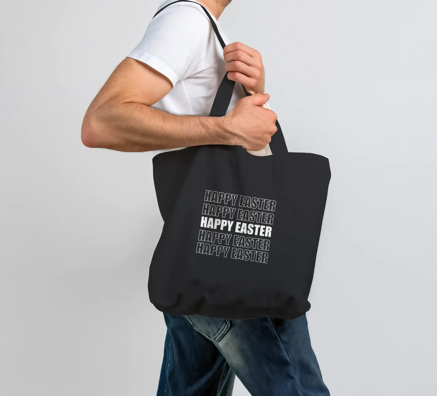 Happy Easter tote bag by happieeagle