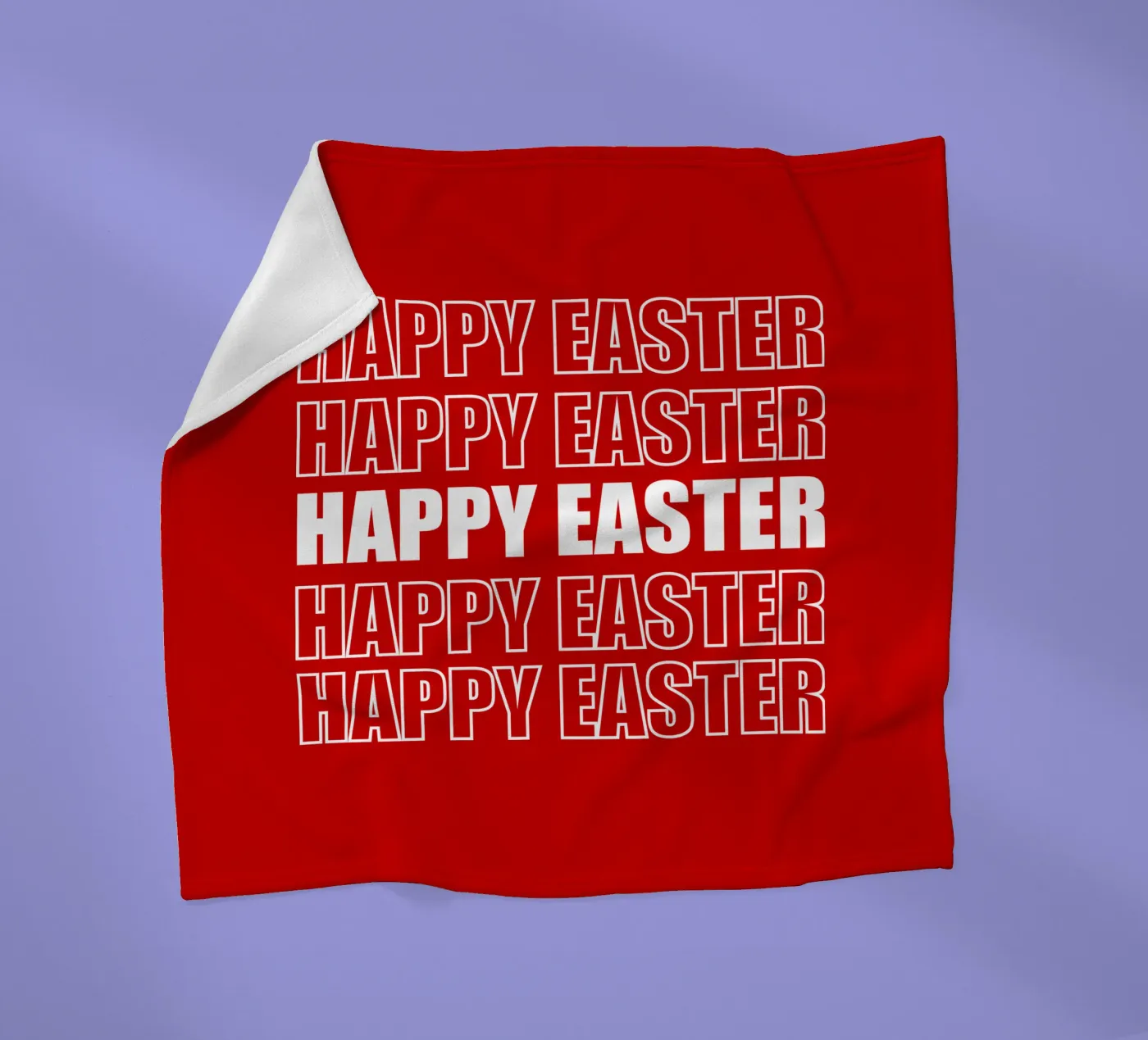 Happy Easter plaid polaire de happieeagle