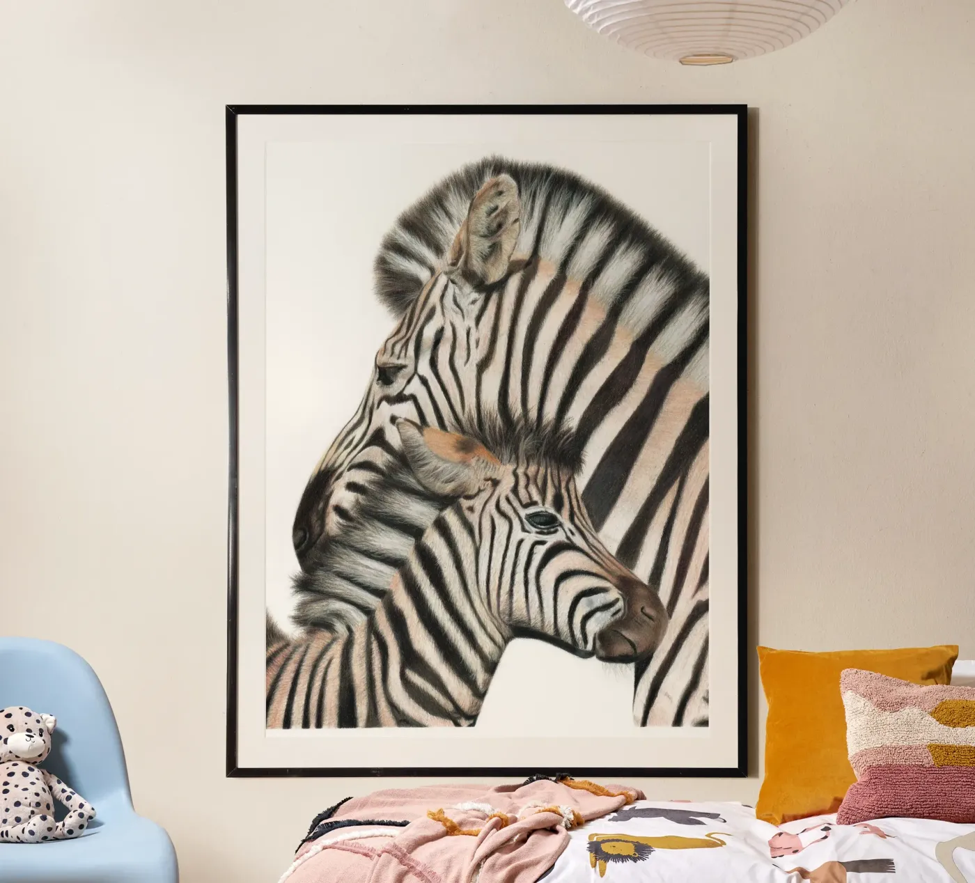 Kindred Stripes poster by Cheryl Rahman Art