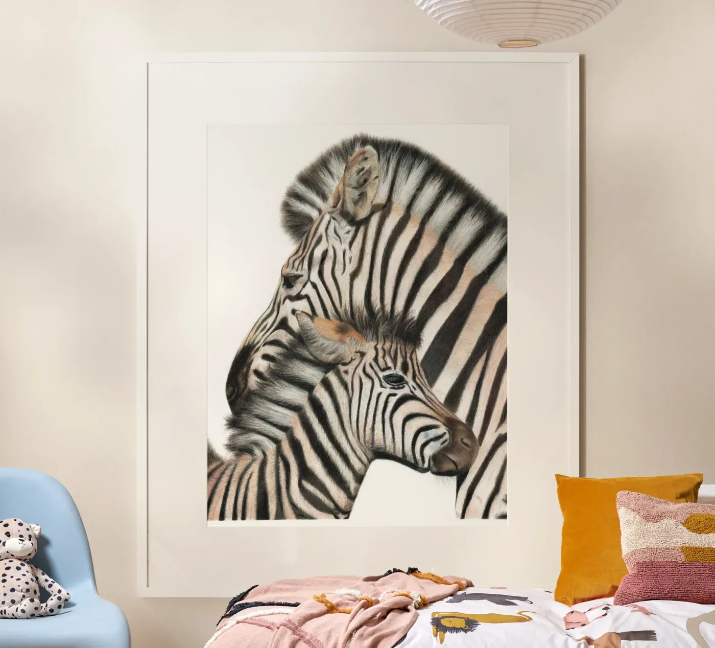 Kindred Stripes poster by Cheryl Rahman Art