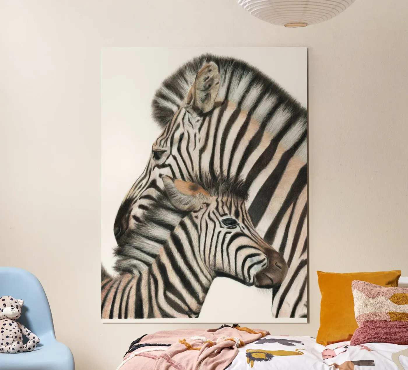 Kindred Stripes poster by Cheryl Rahman Art