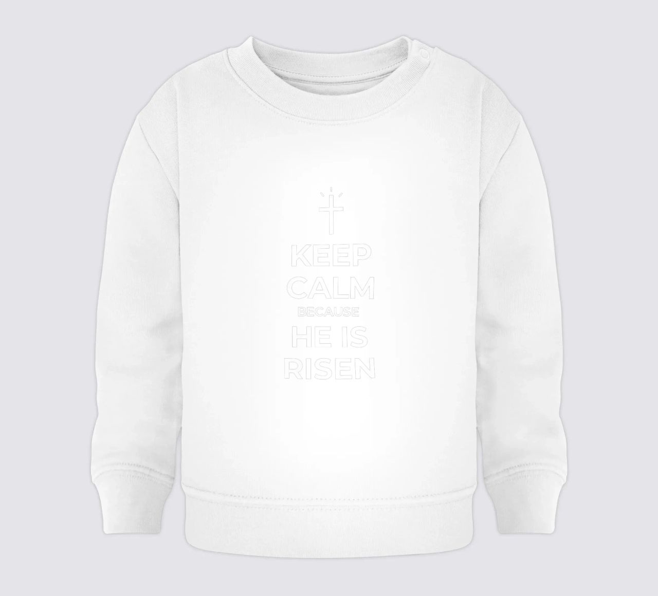 Keep calm because He is risen felpa neonato da happieeagle