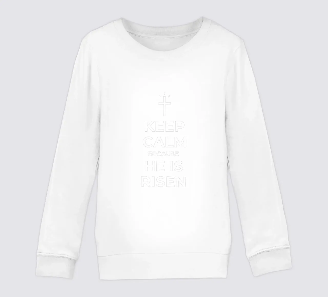 Keep calm because He is risen felpa bambino da happieeagle