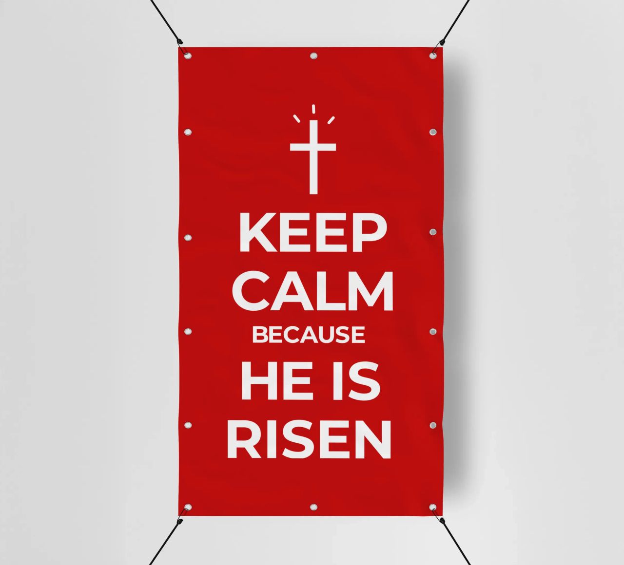 Keep calm because He is risen telo in pvc da happieeagle
