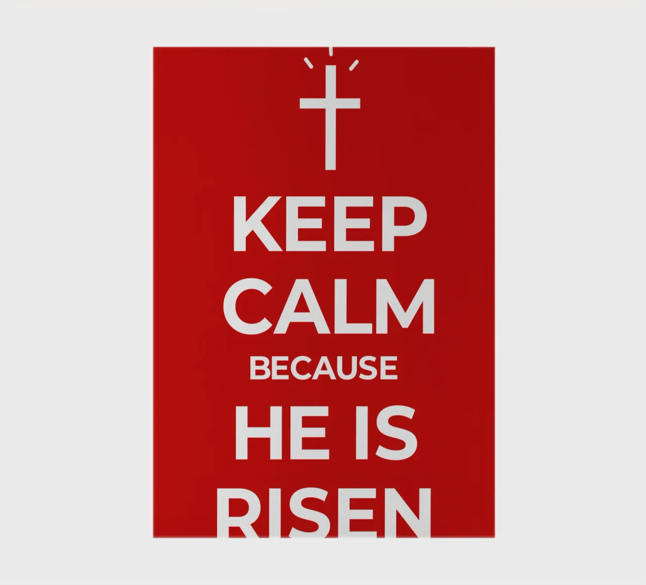 Keep calm because He is risen carnet de notes de happieeagle