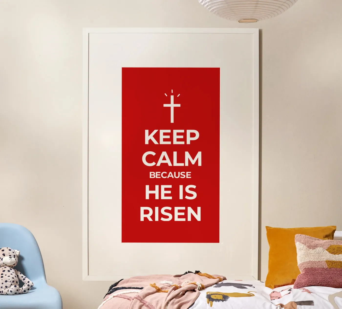 Keep calm because He is risen poster da happieeagle