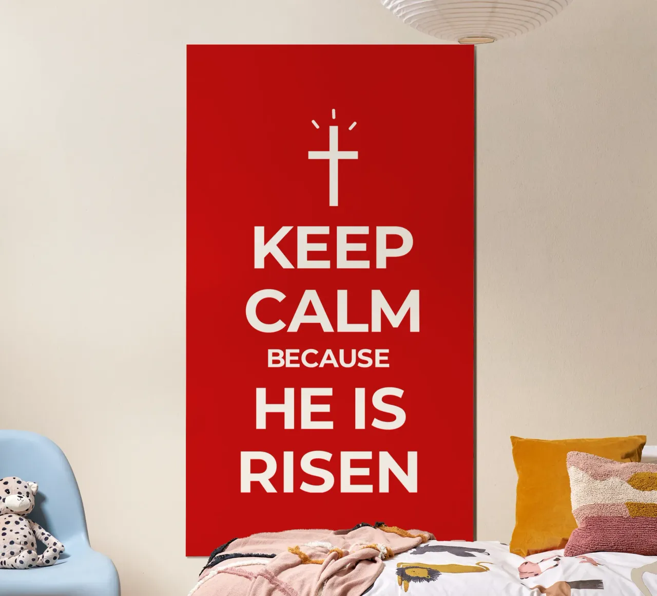 Keep calm because He is risen carta hahnemühle da happieeagle