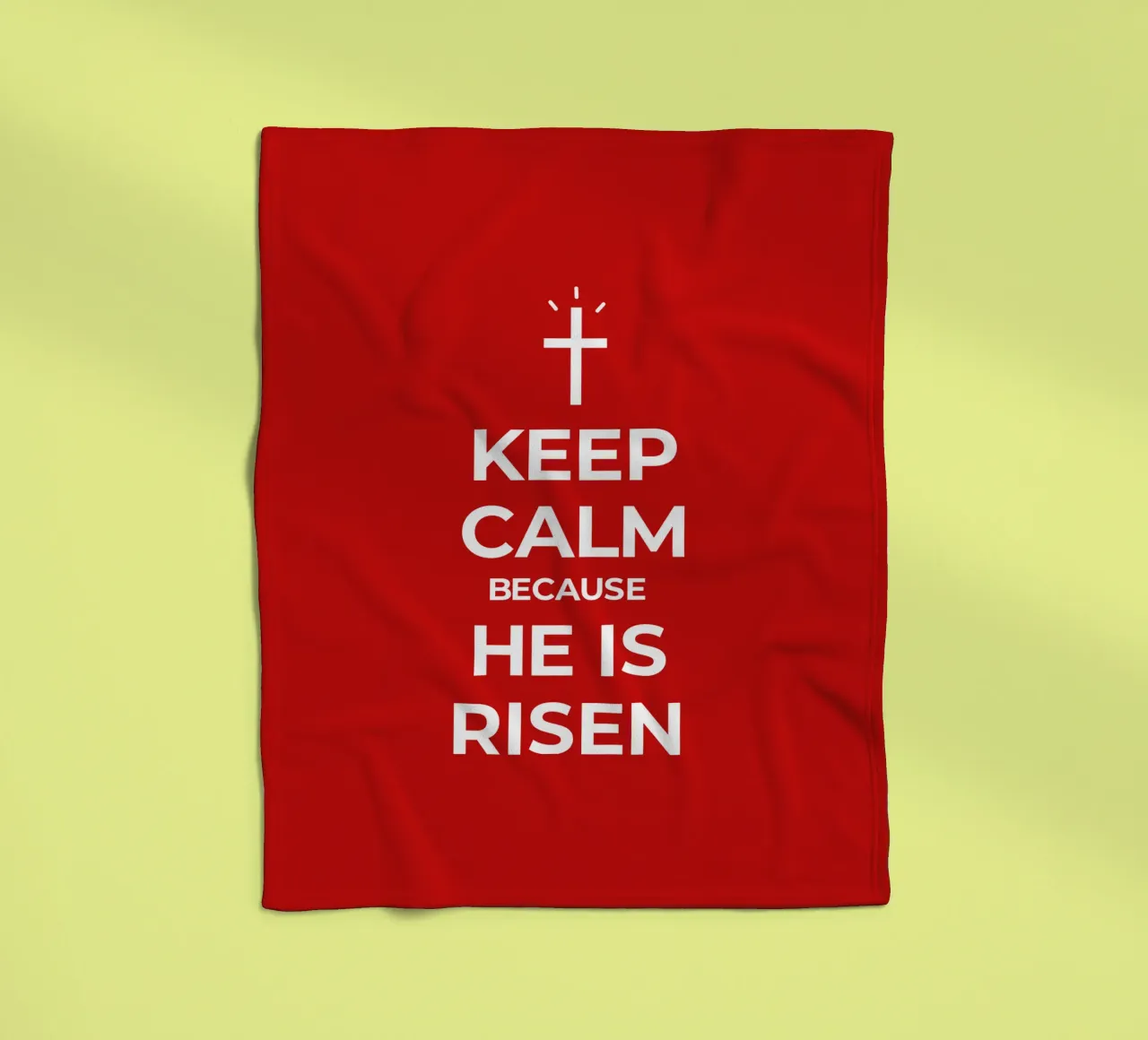 Keep calm because He is risen coperta in pile da happieeagle