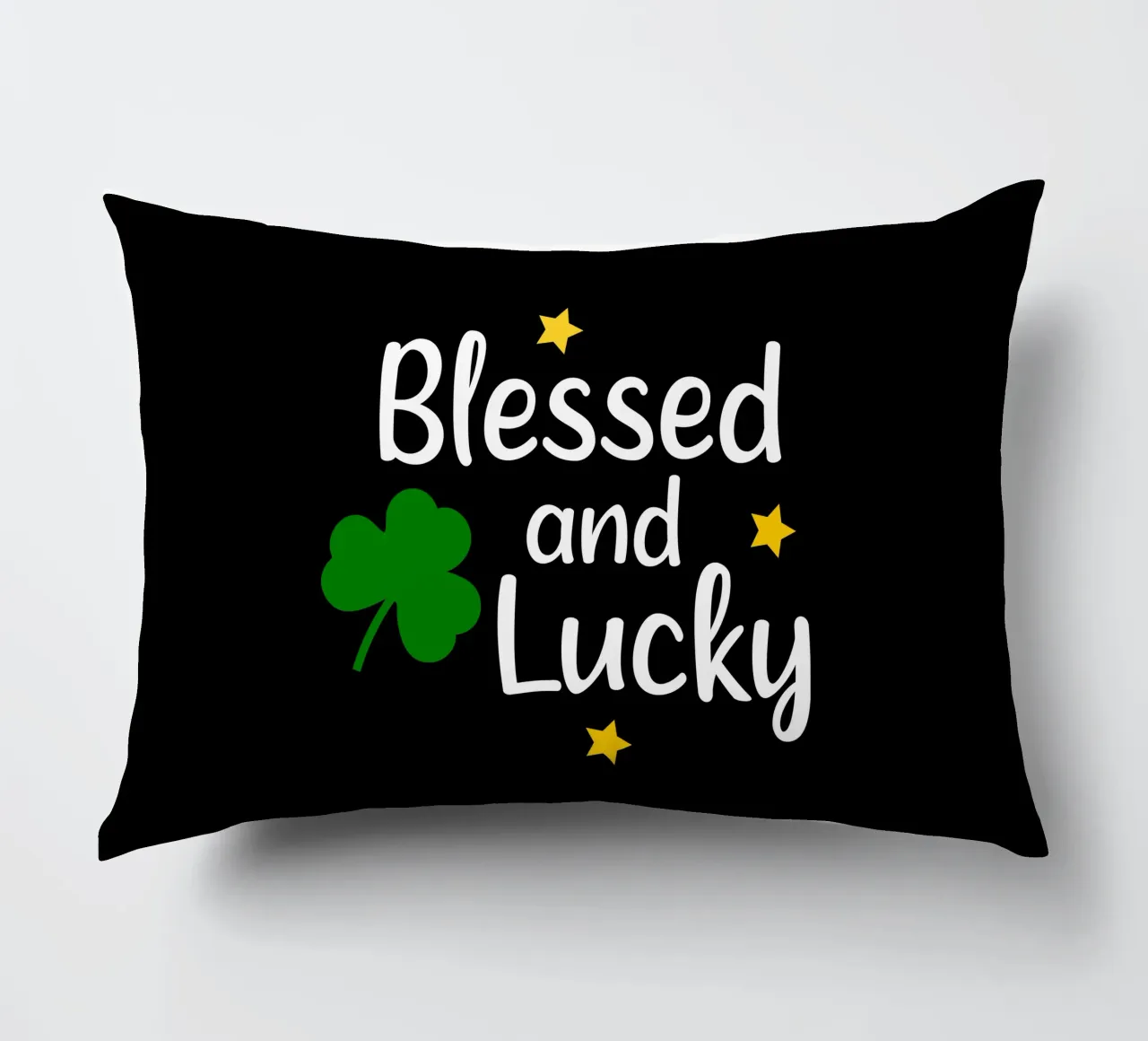 Blessed and lucky cuscino da happieeagle
