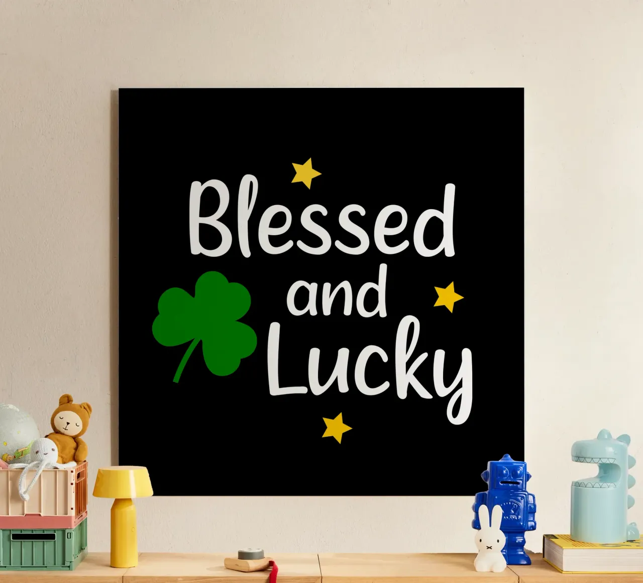 Blessed and lucky plexiglass da happieeagle