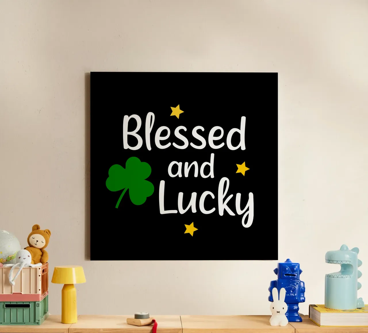Blessed and lucky canvas by happieeagle