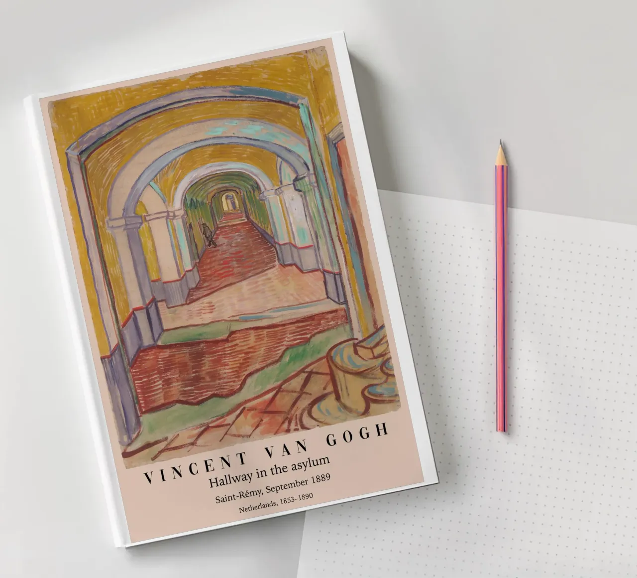 van Gogh - Corridor in the asylum notebook by Carinaprint