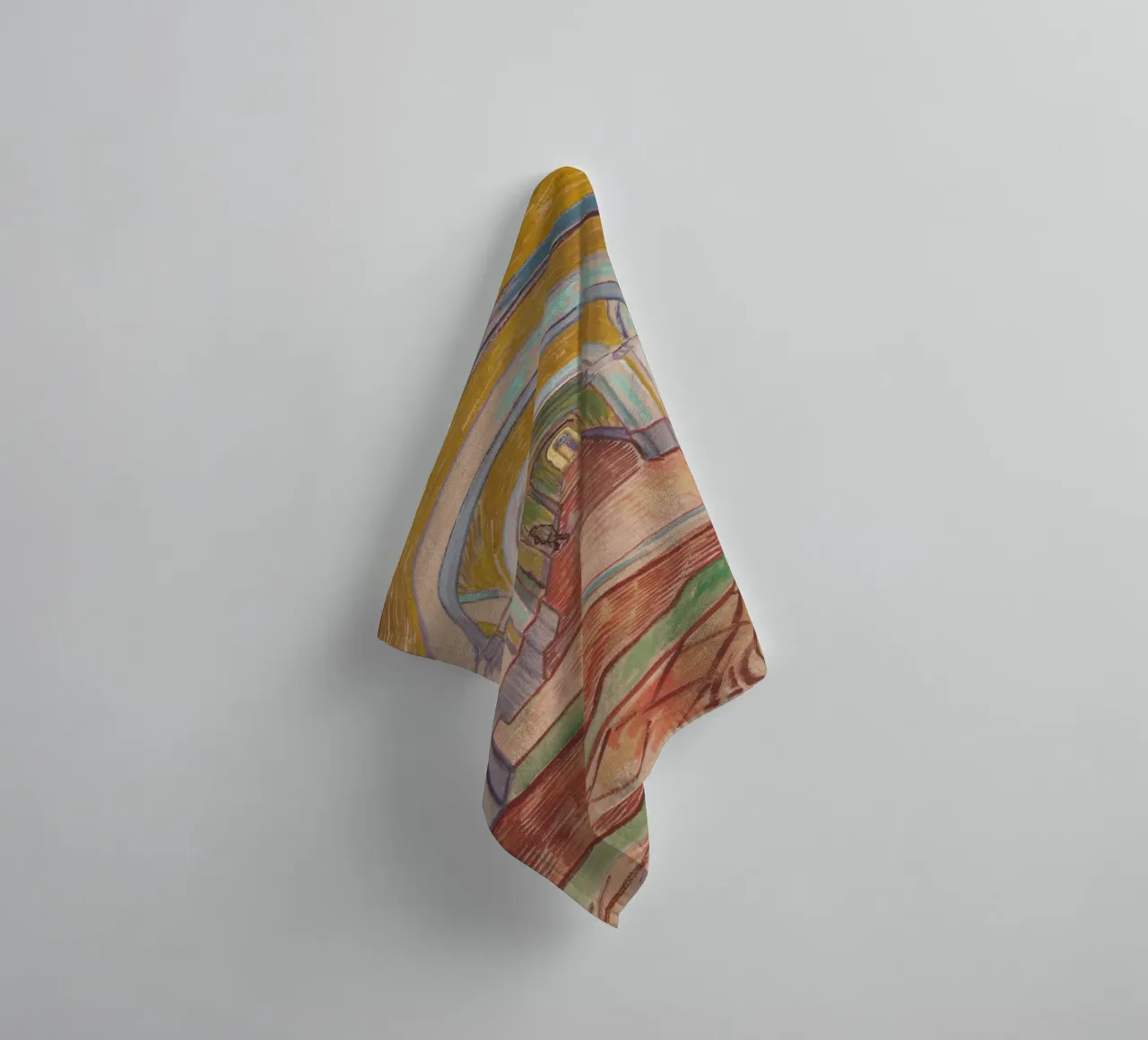 van Gogh corridor in the asylum towel by Carinaprint
