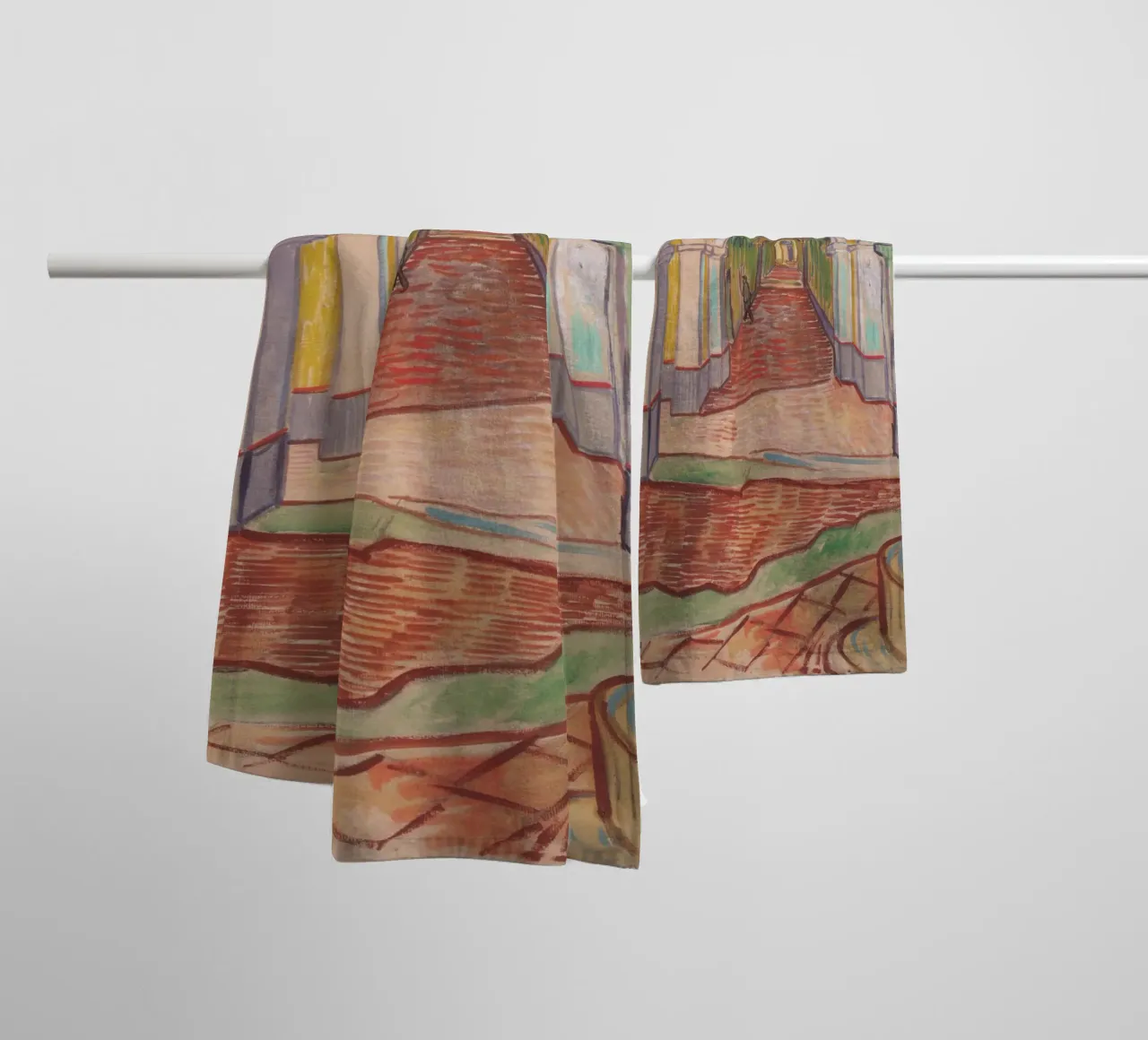 van Gogh corridor in the asylum towel by Carinaprint