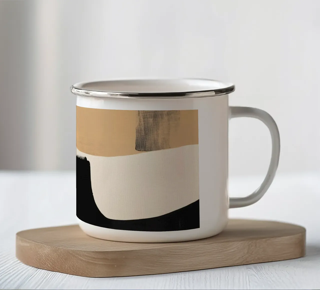 Pennellate audaci tazza in smalto da Melloi Art Print