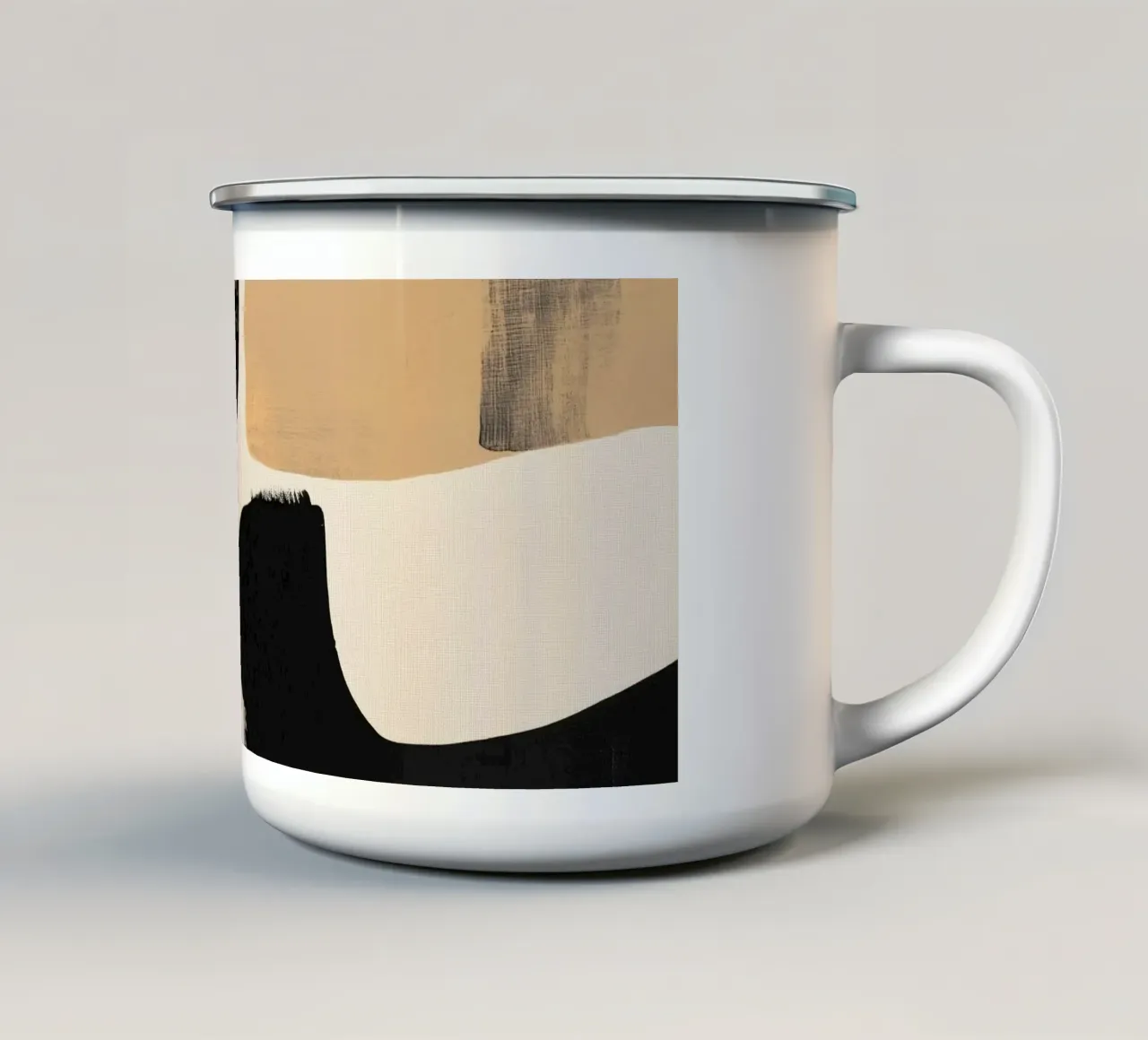 Pennellate audaci tazza in smalto da Melloi Art Print