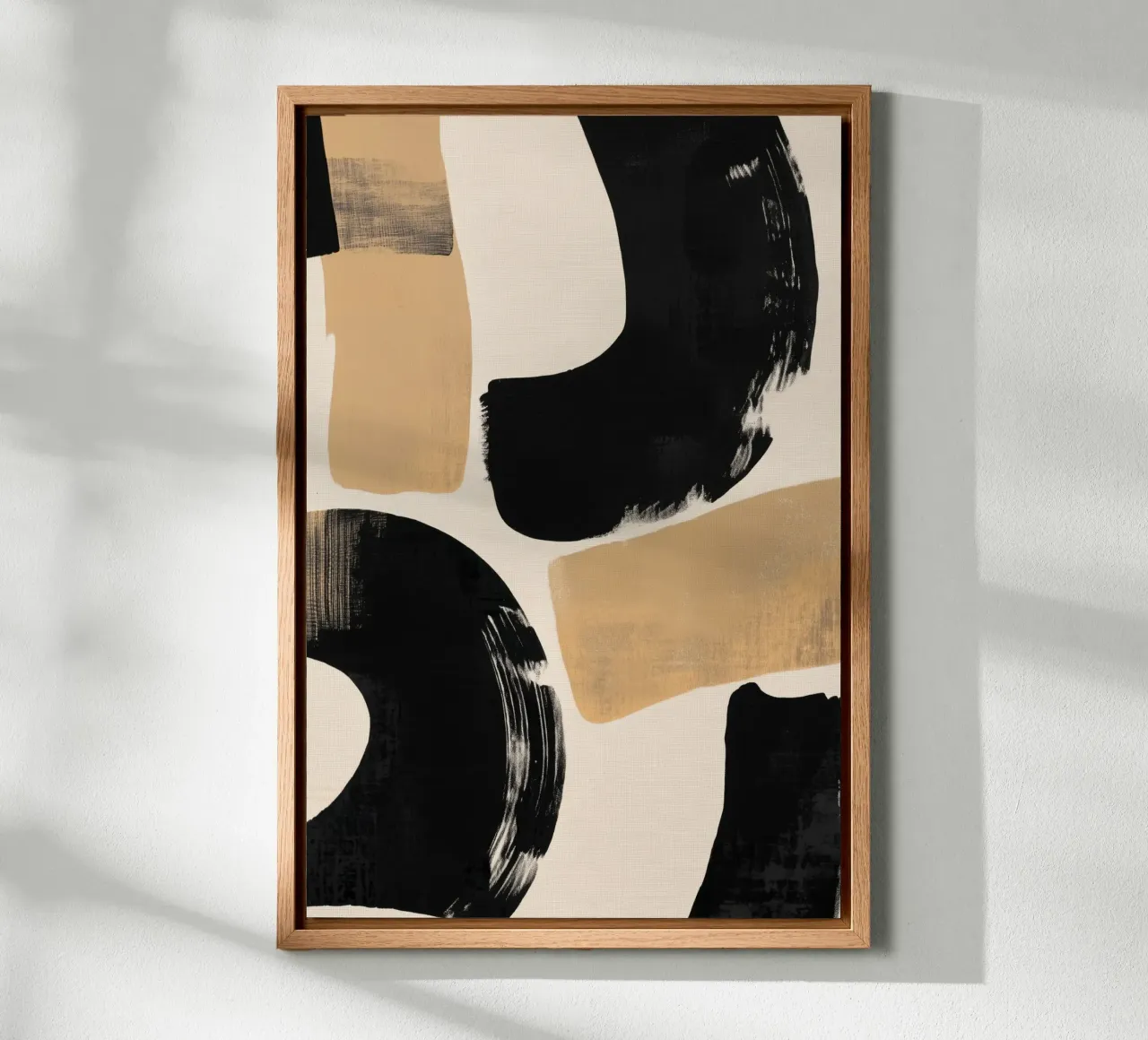Pennellate audaci tela con Cornice a cassetta da Melloi Art Print