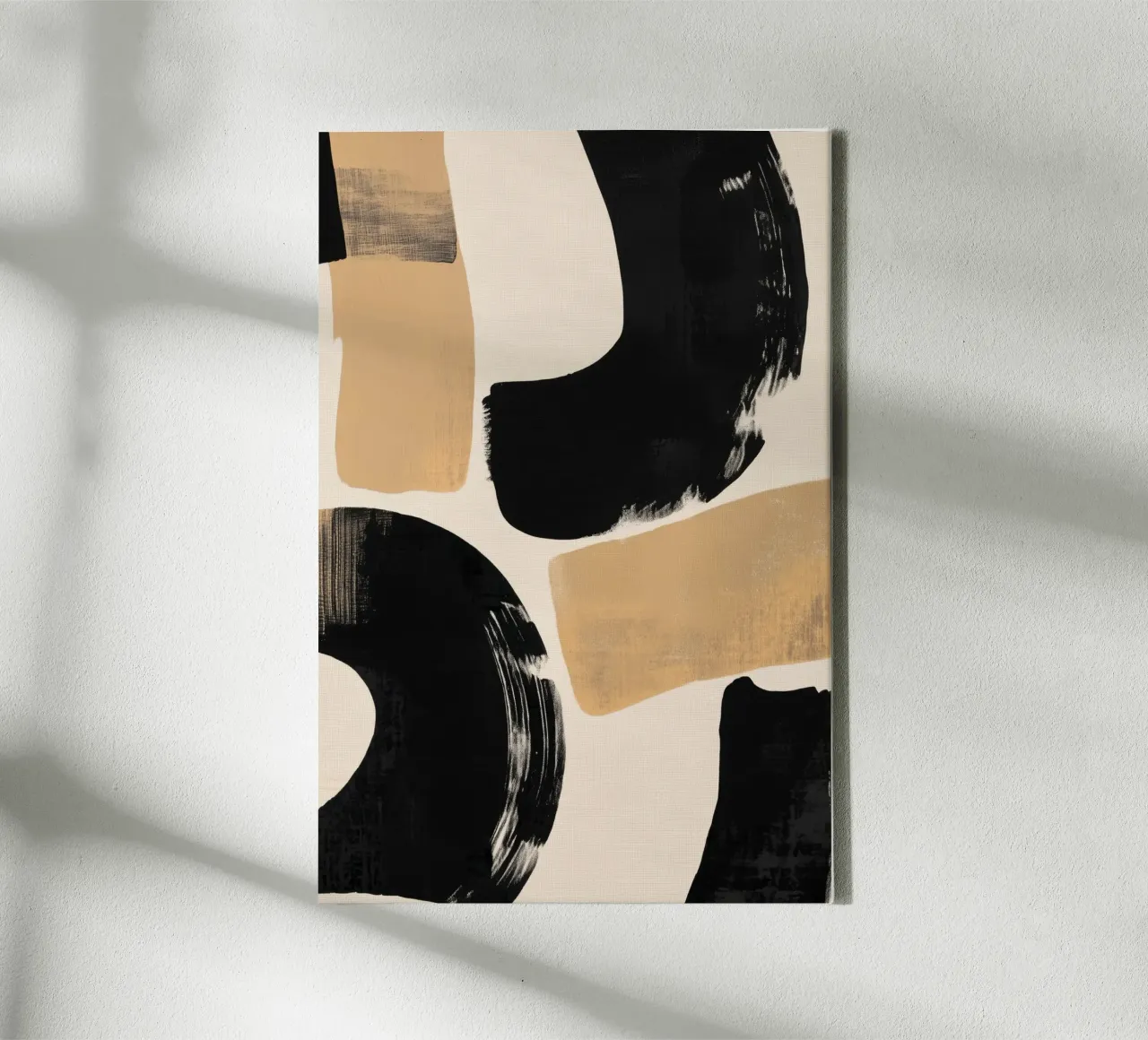 Pennellate audaci tela con Cornice a cassetta da Melloi Art Print