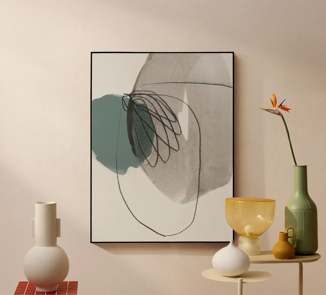 line and shape abstract 2 plexiglas de IRIS LEHNHARDT FINE ART