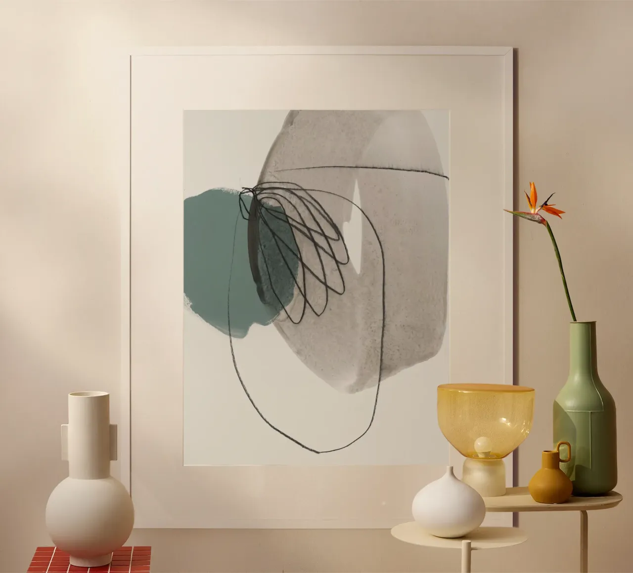 line and shape abstract 2 Poster von IRIS LEHNHARDT FINE ART