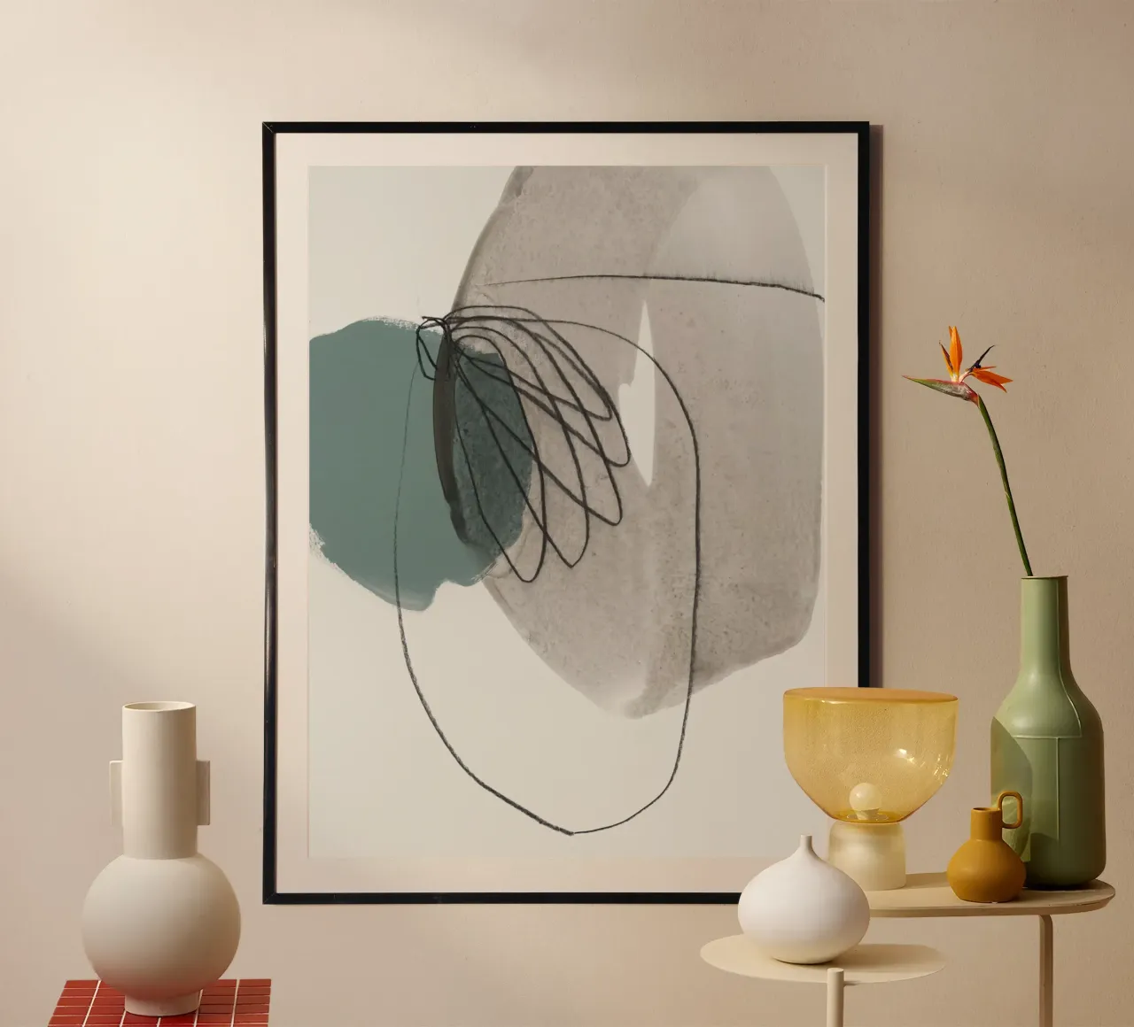 line and shape abstract 2 poster da IRIS LEHNHARDT FINE ART