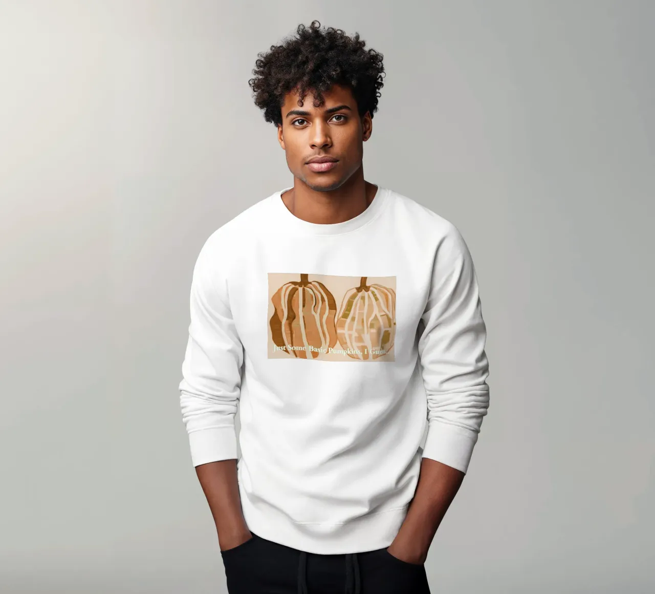 A Basic Kürbisse Sweatshirt von Melloi Art Print