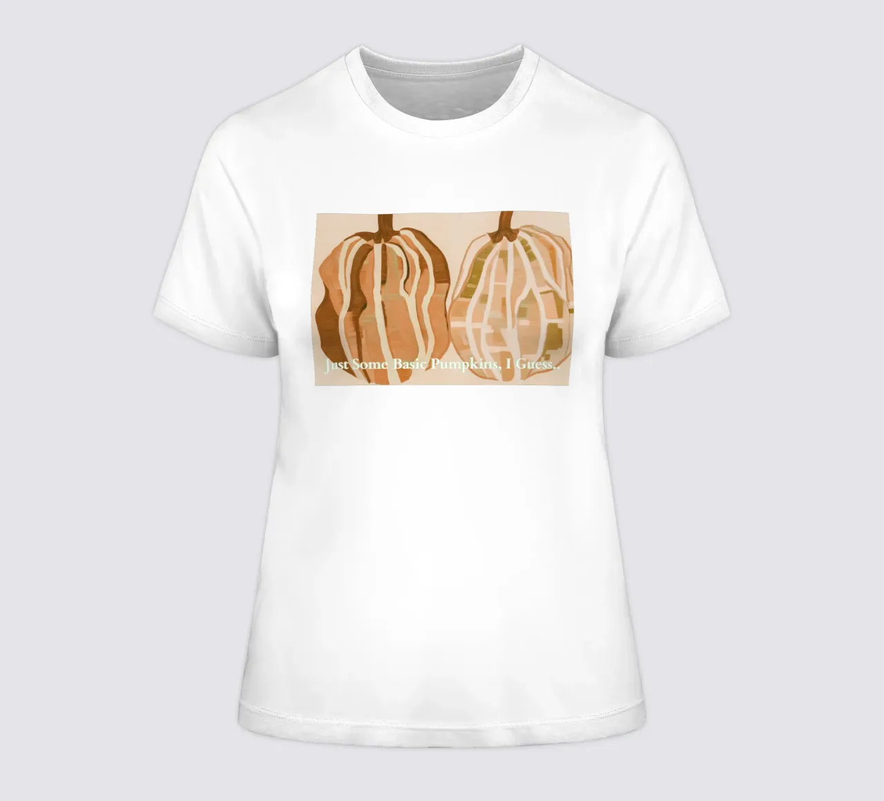A Basic Pumpkins dames t-shirt getailleerd van Melloi Art Print