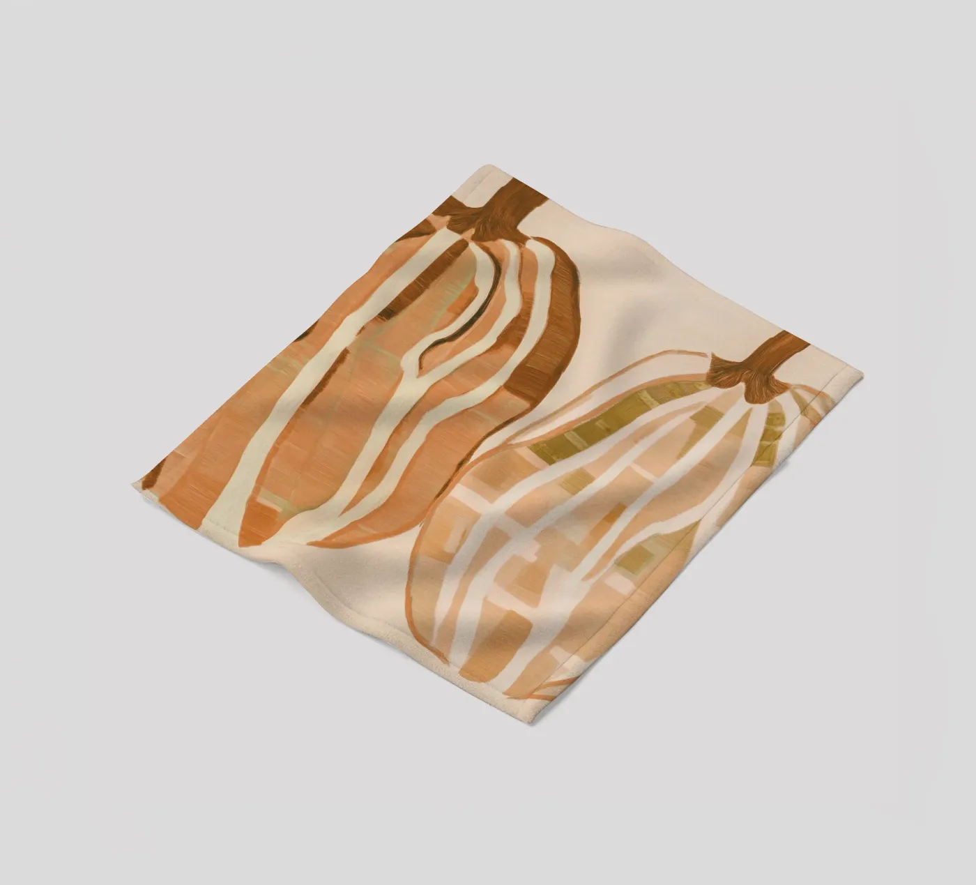 A Basic Pumpkins fleece blanket by Melloi Art Print