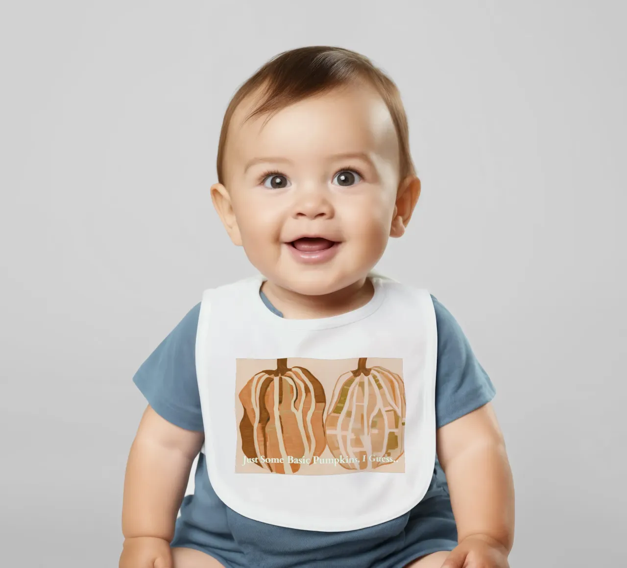 A Basic Pumpkins baby bib by Melloi Art Print