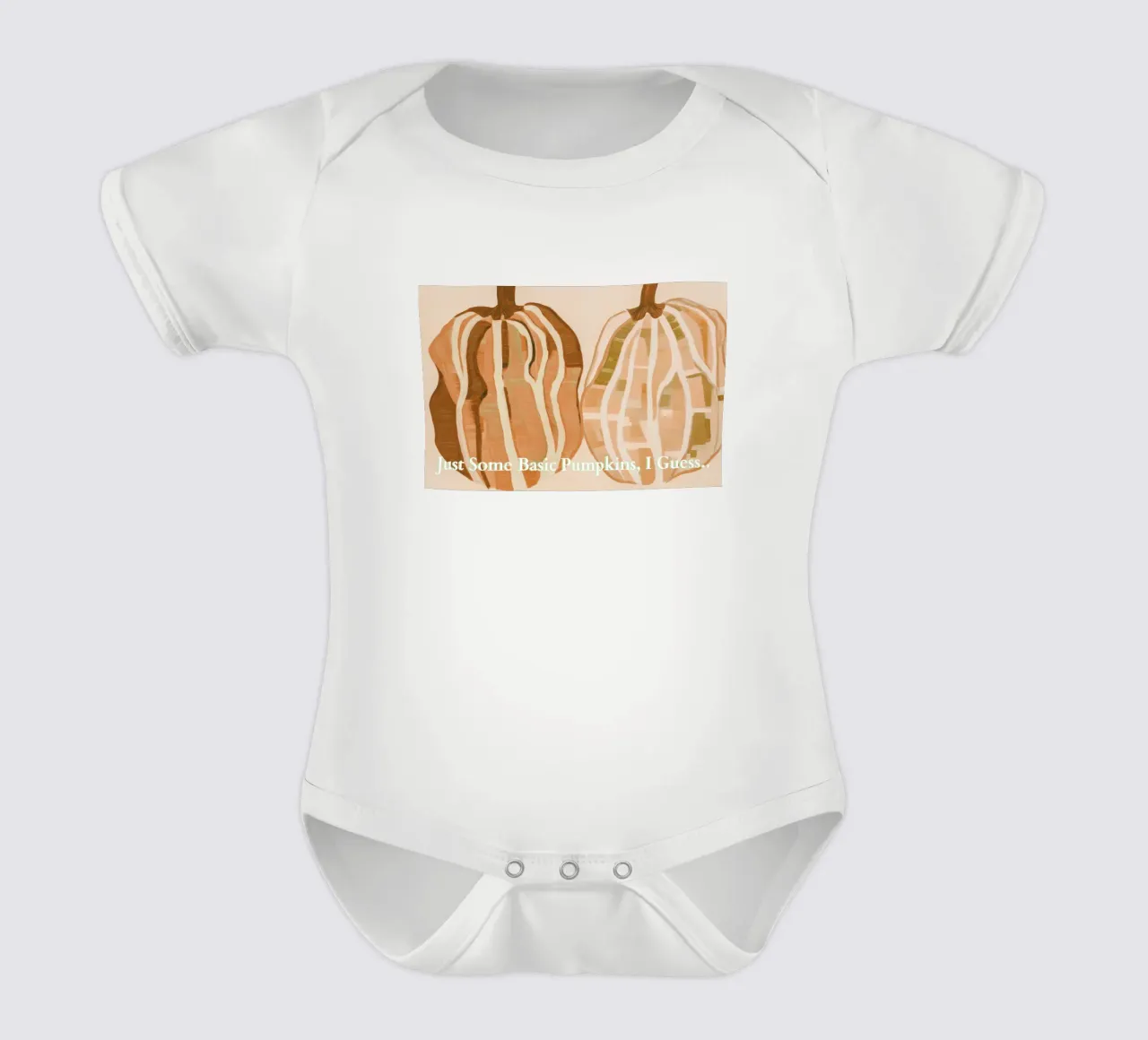 A Basic Kürbisse Kurzarm Babybody von Melloi Art Print