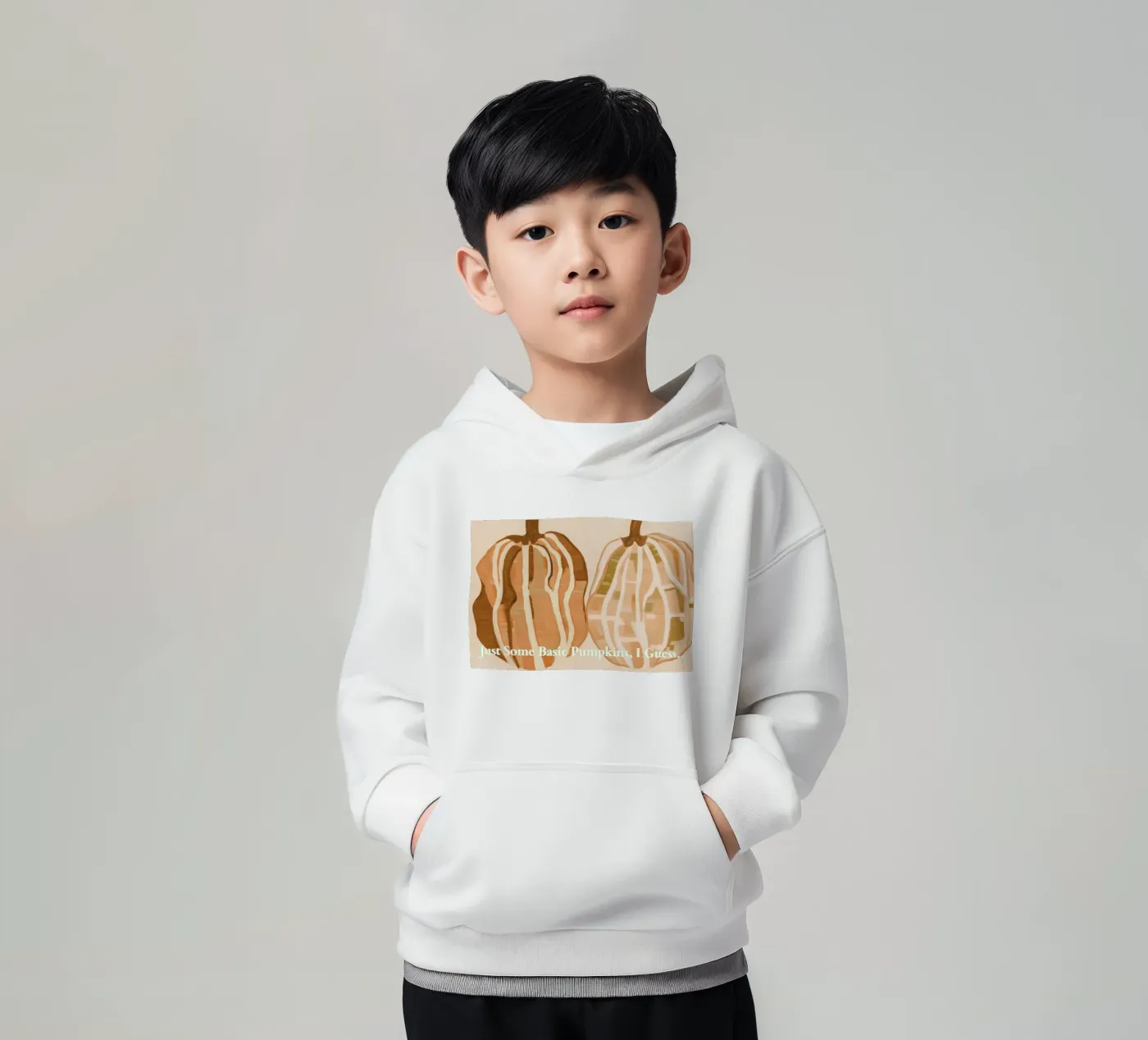 A Basic Kürbisse Kinder Hoodie von Melloi Art Print