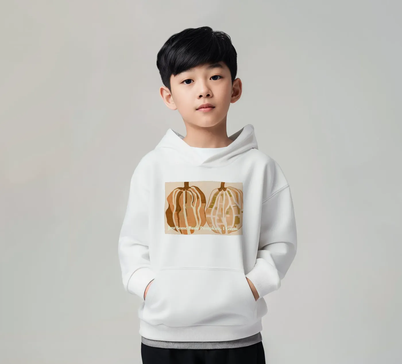 Zucche di base felpa bambino con cappuccio da Melloi Art Print