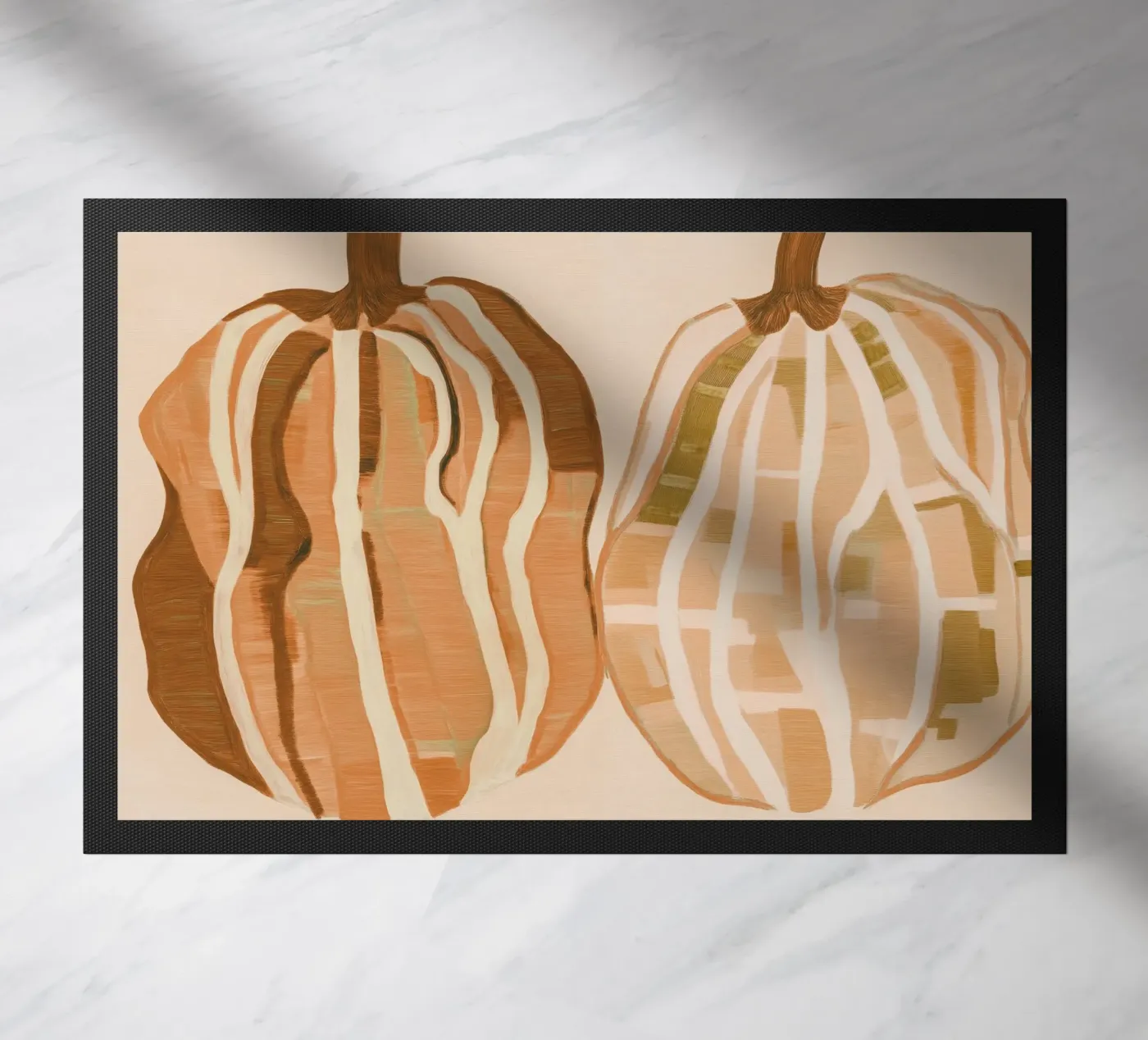 A Basic Pumpkins Fußmatte von Melloi Art Print