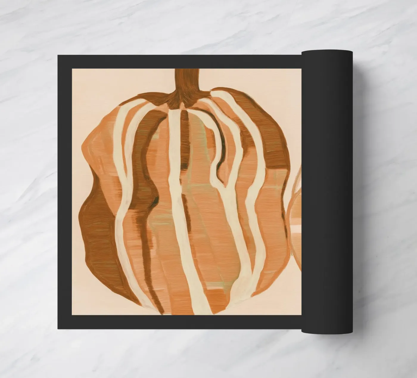A Basic Pumpkins Fußmatte von Melloi Art Print