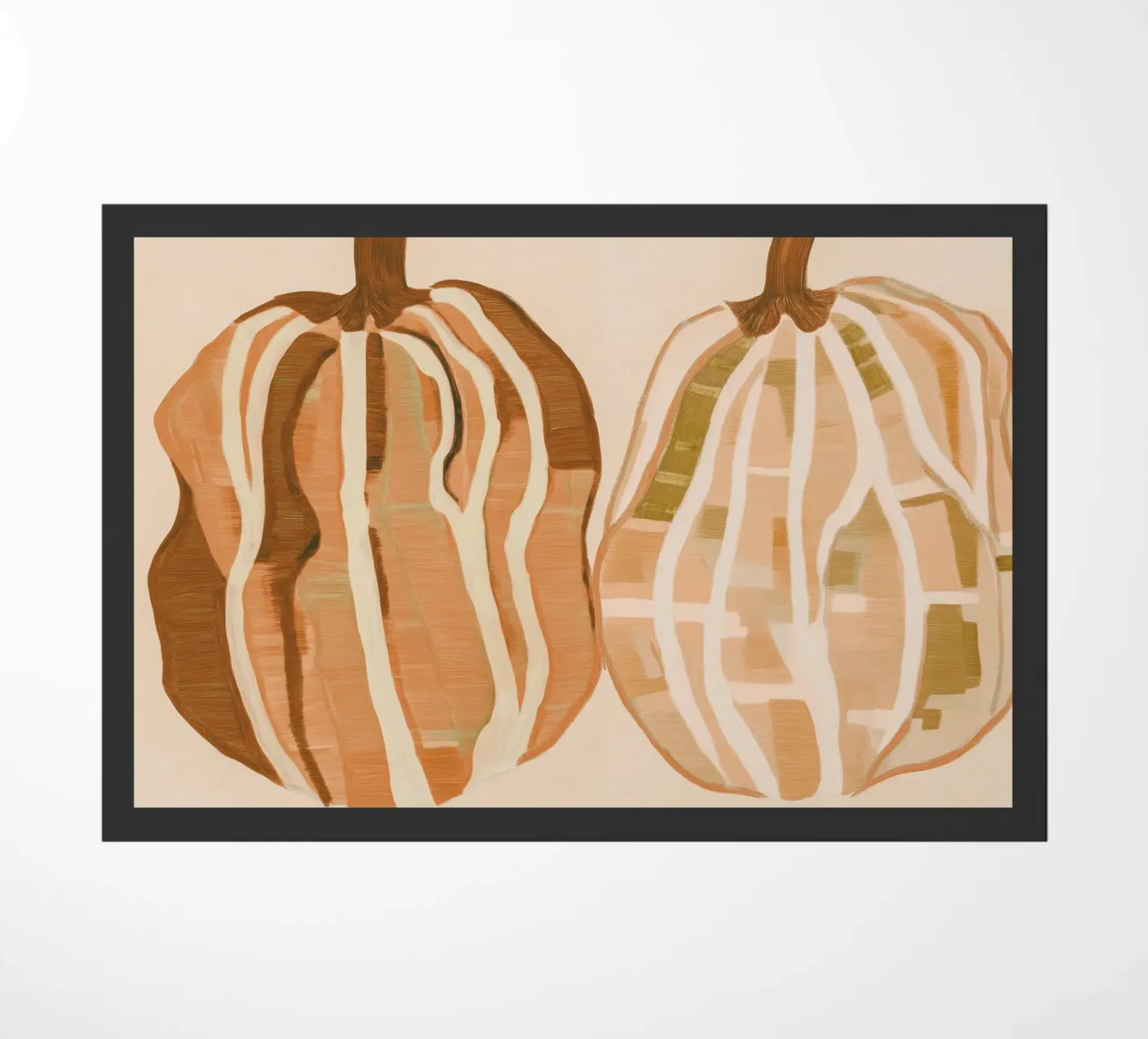 A Basic Pumpkins Fußmatte von Melloi Art Print
