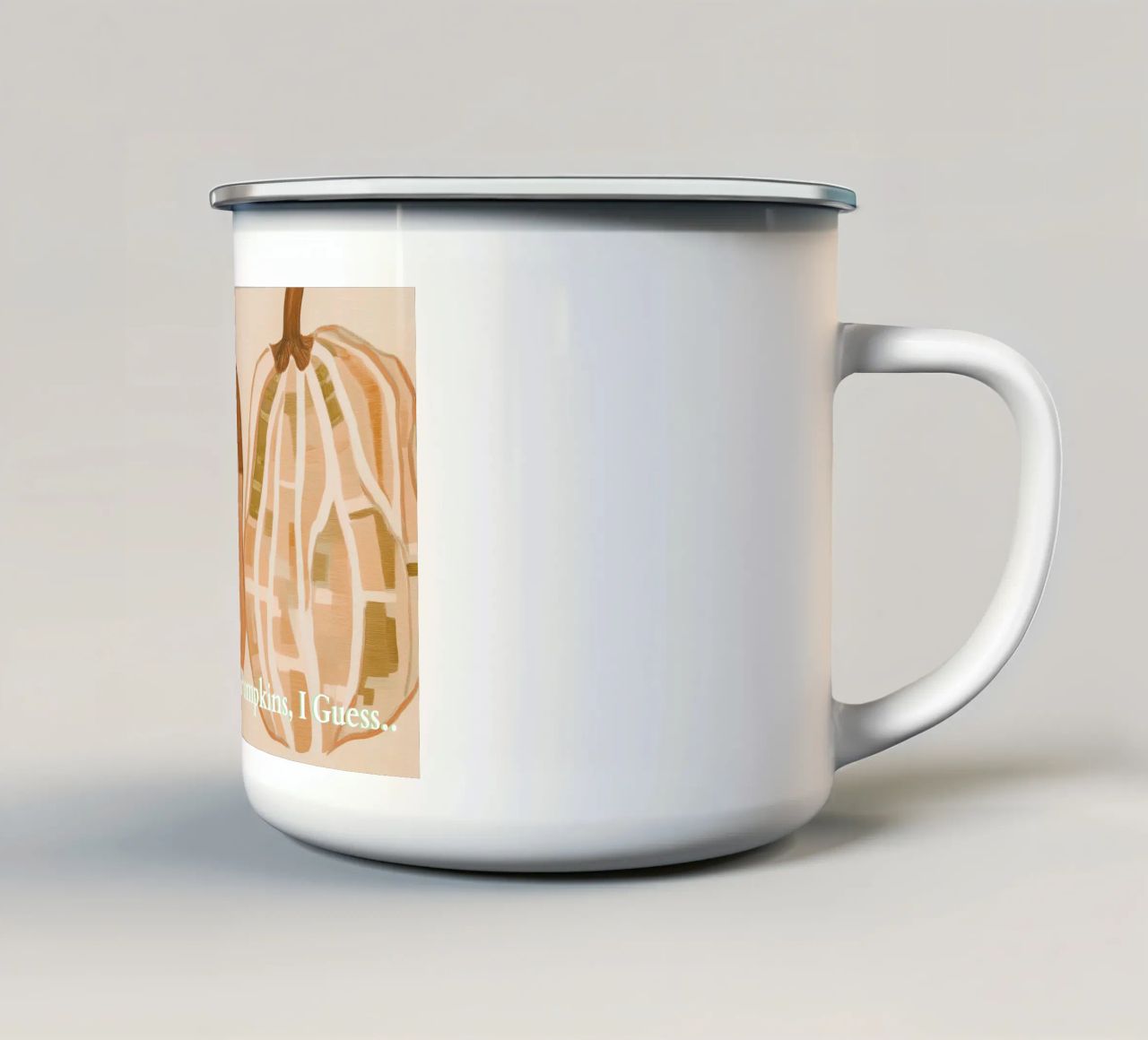 Zucche di base tazza in smalto da Melloi Art Print