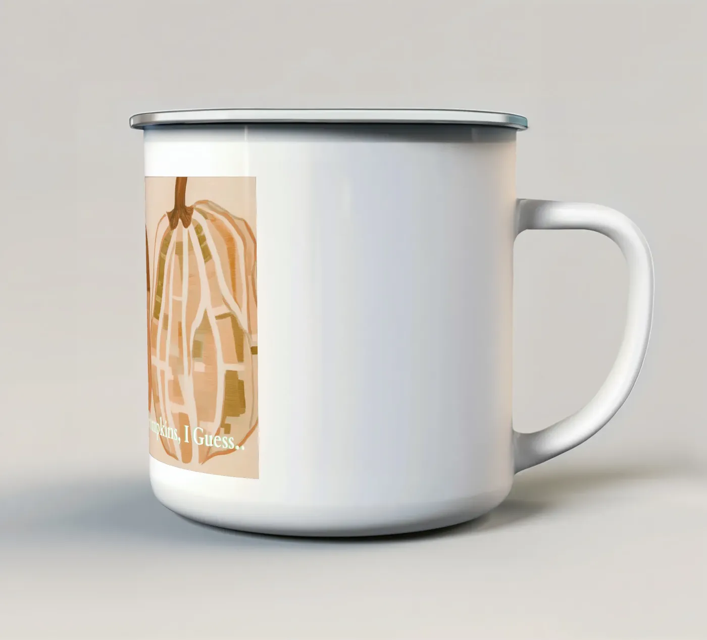 A Basic Pumpkins mug en émail de Melloi Art Print