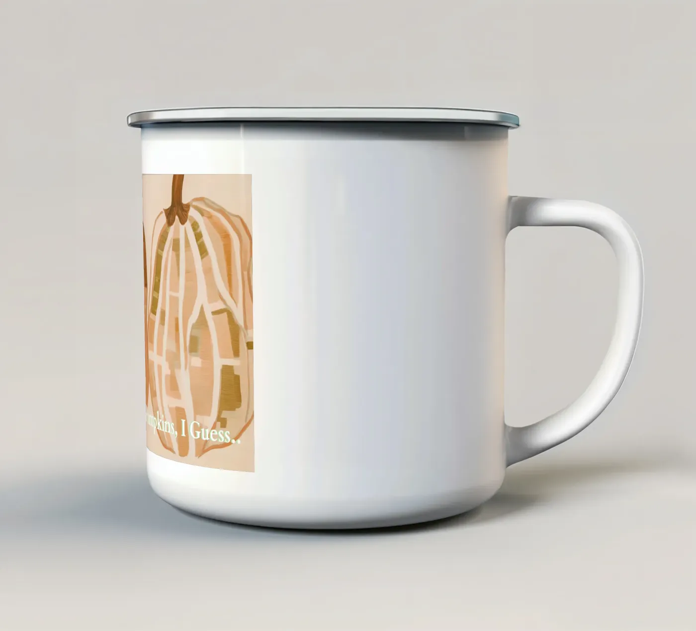 A Basic Pumpkins tazza in smalto da Melloi Art Print