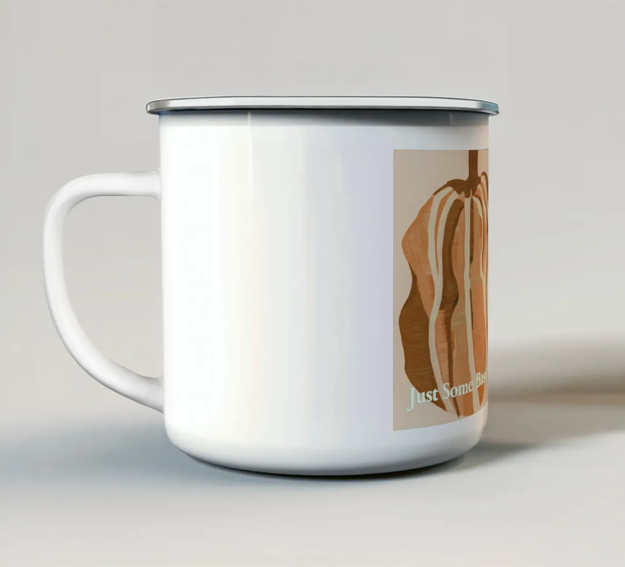 A Basic Pumpkins enamel mug by Melloi Art Print