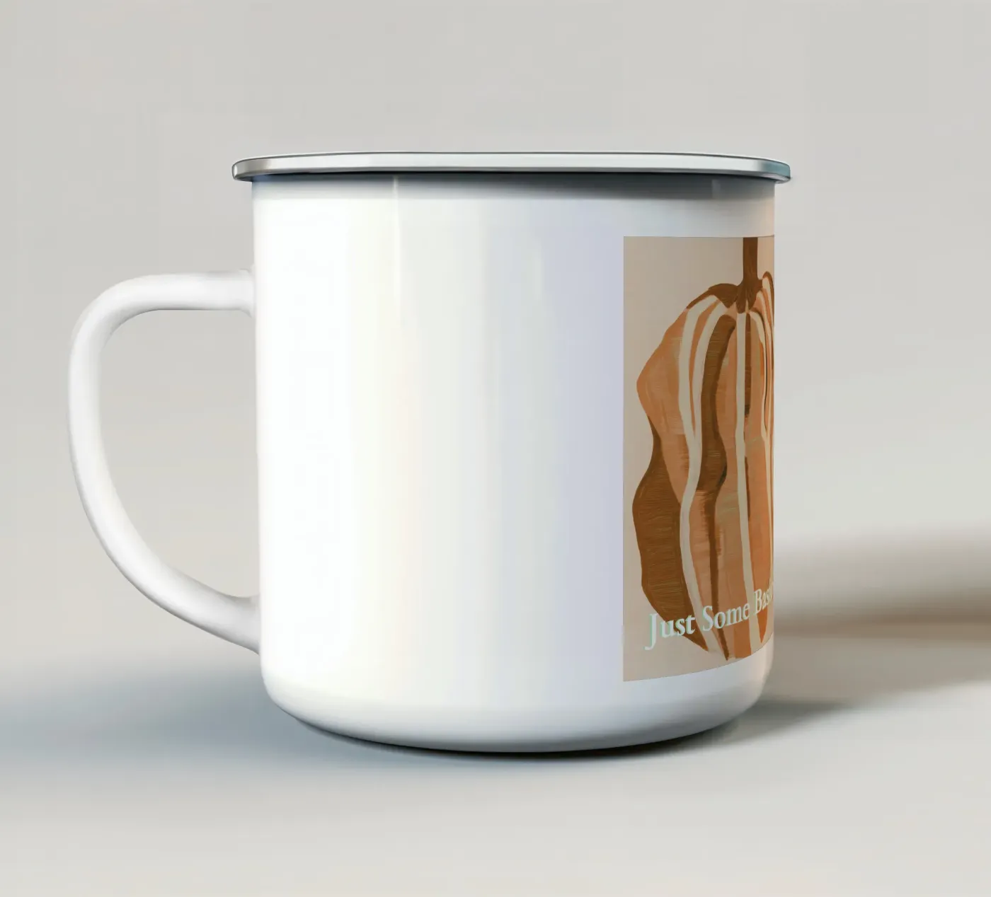 A Basic Pumpkins mug en émail de Melloi Art Print