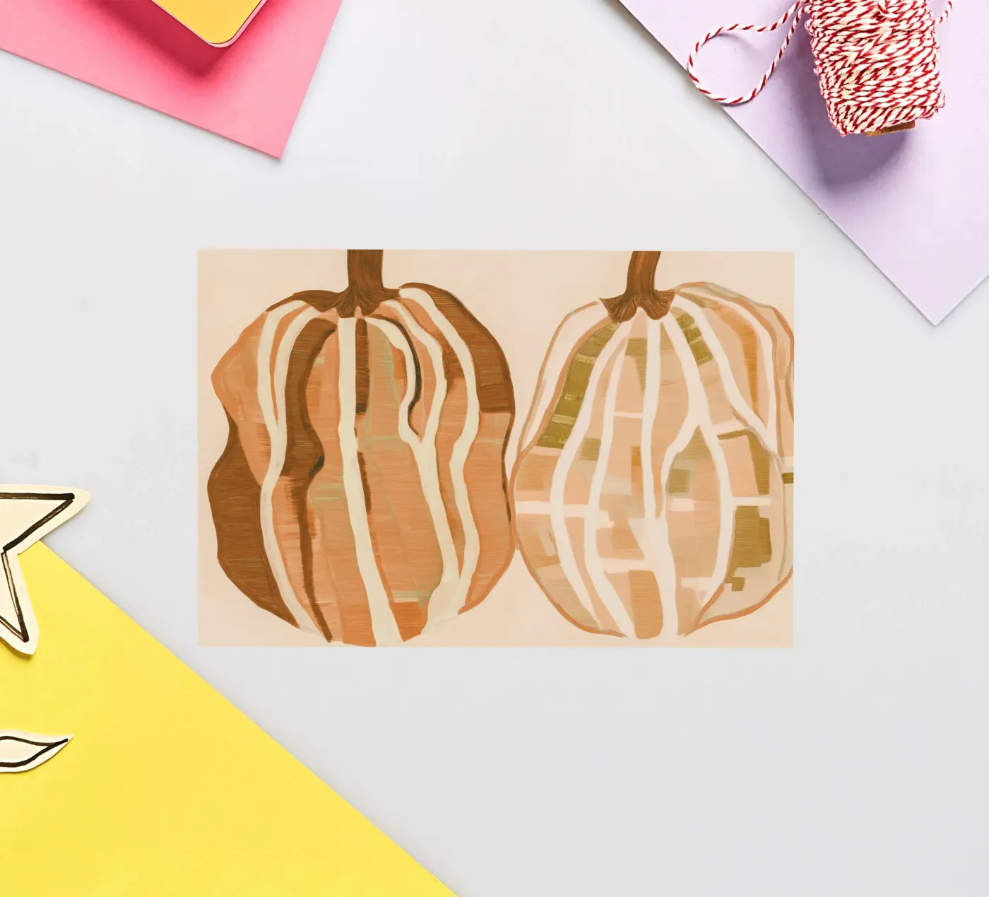 A Basic Pumpkins Sticker von Melloi Art Print