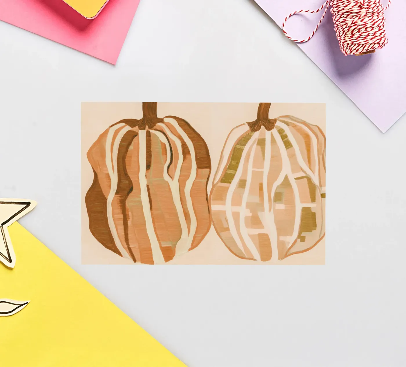 A Basic Pumpkins Sticker von Melloi Art Print
