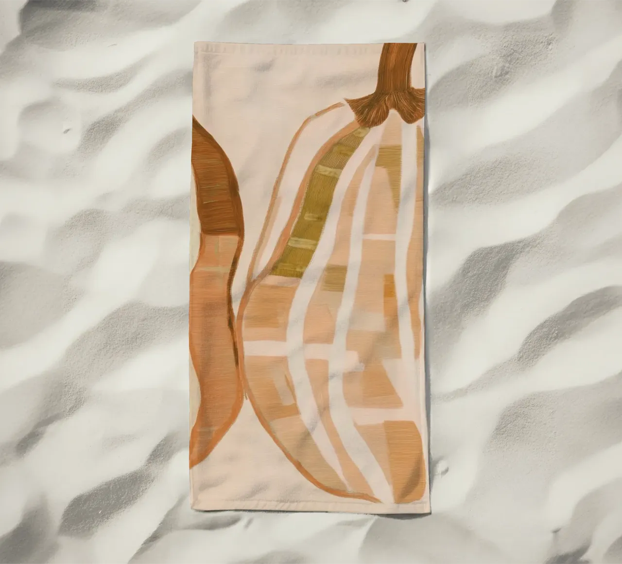 A Basic Pumpkins beach towel by Melloi Art Print